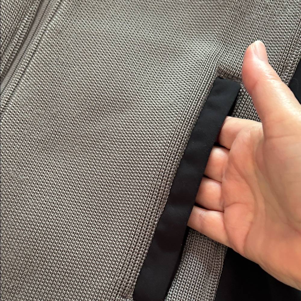 Alpine Design Gray Knit Full Zip Performance Jack… - image 8